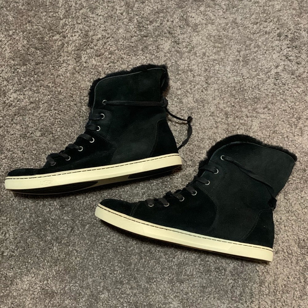 Ugg Sherpa lined high tops.